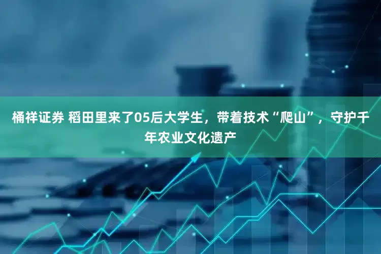 桶祥证券 稻田里来了05后大学生，带着技术“爬山”，守护千年农业文化遗产