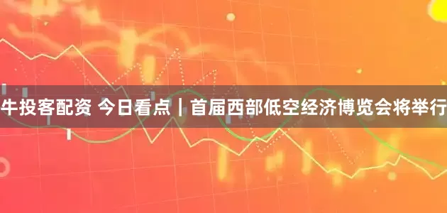 牛投客配资 今日看点｜首届西部低空经济博览会将举行